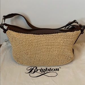 Brighton Straw slouch shoulder bag